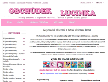 Tablet Screenshot of detsky-obleceni.cz